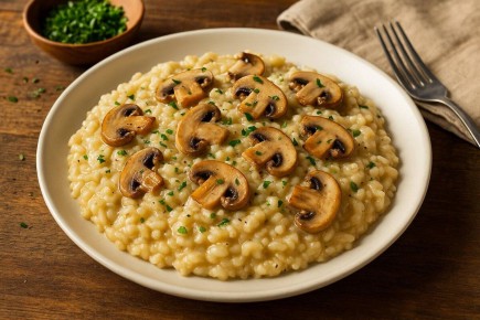Сливочное ризотто с грибами: легкий и ароматный рецепт для уютного вечера
