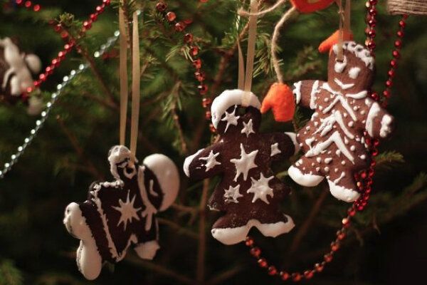 Имбирные пряники: пряничные человечки и елочные игрушки