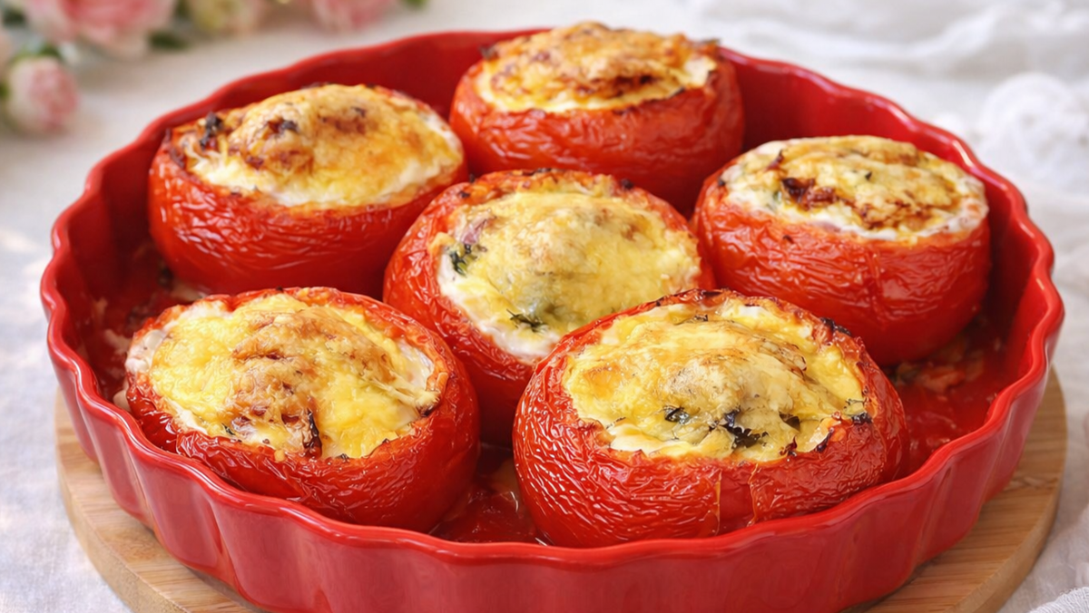 Фаршированные помидоры: простой и вкусный рецепт для завтрака
