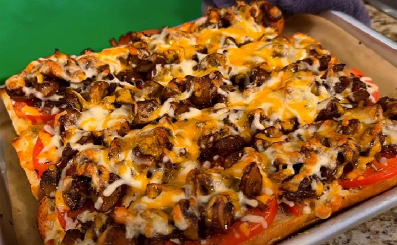 Удивительная ленивое пицца на багете: быстро и вкусно