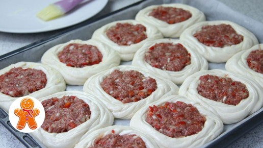 Нежные слоеные пирожки с мясом: секреты приготовления