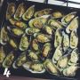 Приготовление мидий с чесночным соусом и пармезаном