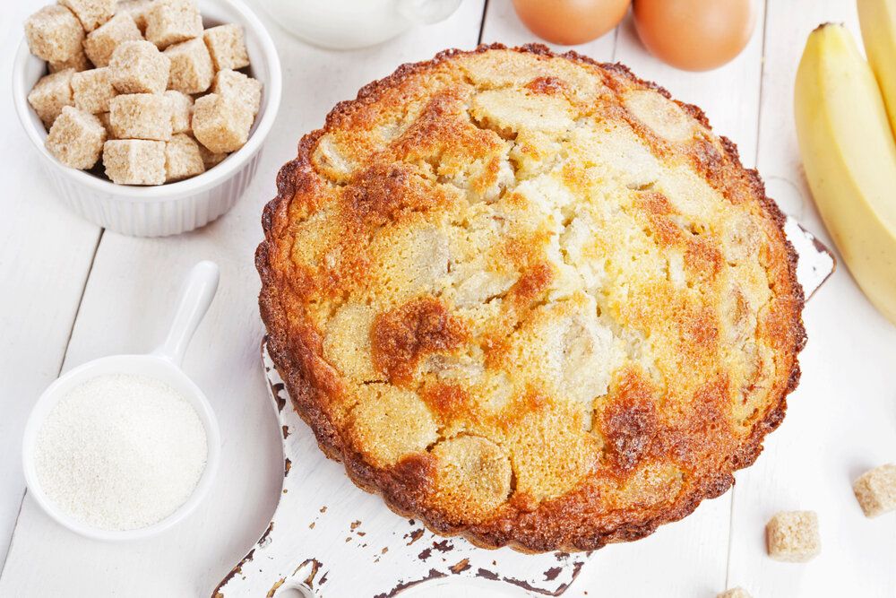 Легкий творожно-банановый пирог: сладость без угрызений совести