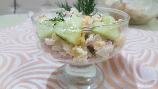 Новый взгляд на классический крабовый салат