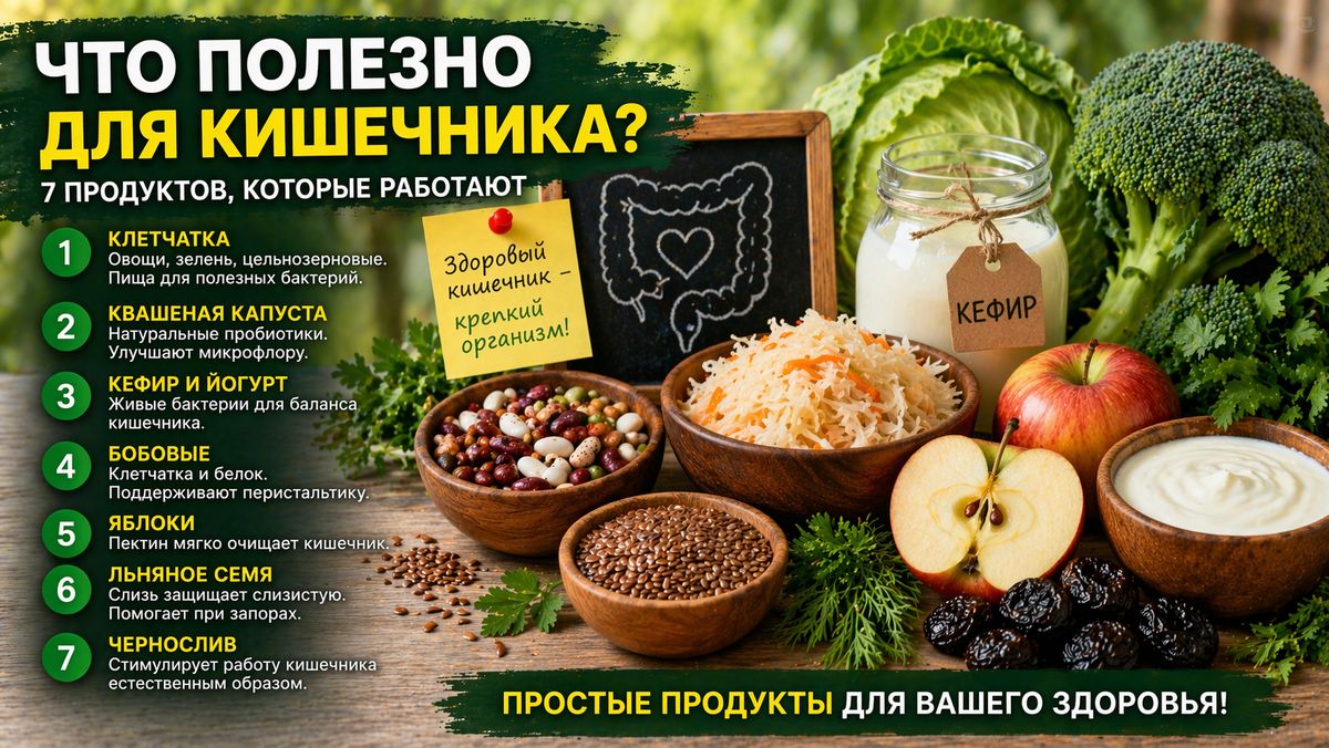 Как продукты влияют на здоровье кишечника и общее самочувствие