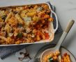 Запечённый зити с овощами